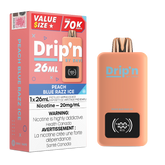 Peach Blue Razz Ice Drip'n 70k Value Series Disposable Vape